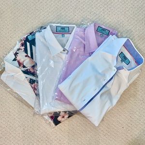 SET OF 6 Various Fitted Business Shirts - US 4